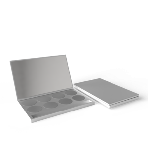 8-Piece Compact w/ Mirror & Applicator (723 Pan)MATTE SILVER