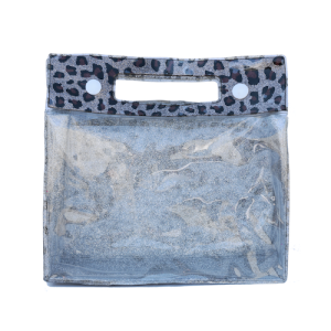 Leopard Print Cosmetics Snap Bag