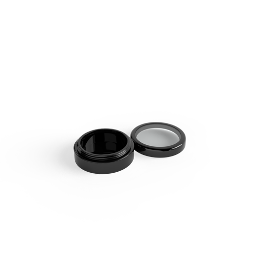 Pressed Blush 2-Piece Shiny Black Case